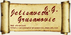 Jelisaveta Grušanović vizit kartica